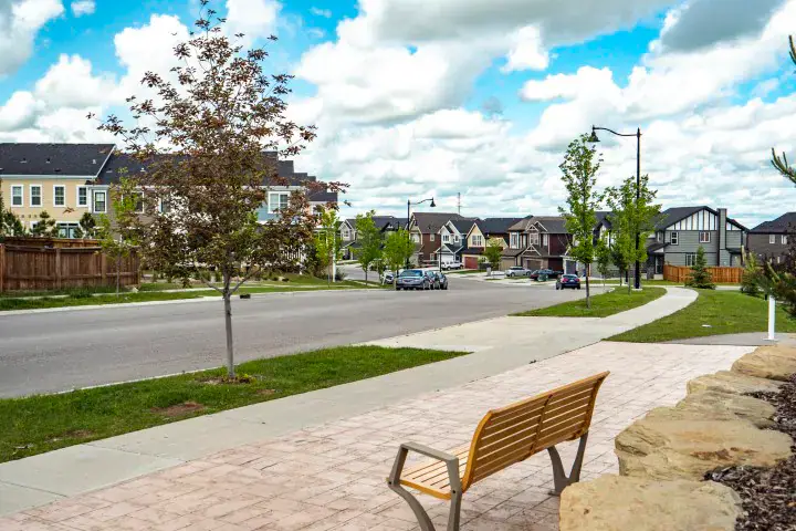 A residential street in Sherwood